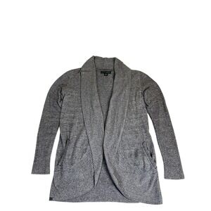 Barefoot Dreams CozyChic Lite Circle Cardigan Gray XS/S Style 452 Pockets